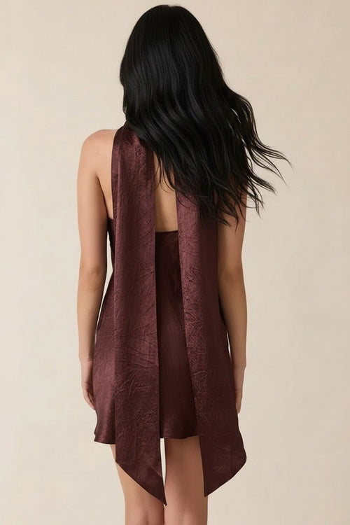 Amara Scarf Cut Mini Dress - Storah Fashionwear