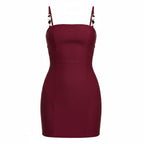 Bead Strap Bodycon Dress - Storah Fashionwear