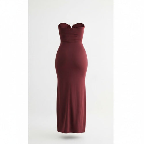 Gold Hardware Strapless Maxi - Storah Fashionwear