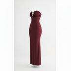 Gold Hardware Strapless Maxi - Storah Fashionwear
