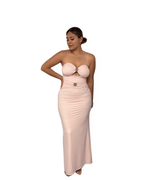 ROSE CUTOUT MAXI DRESS - Storah Fashionwear