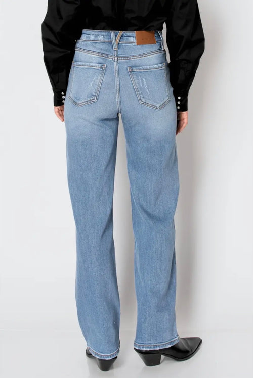 Tummy Control High Rise Straight Jeans
