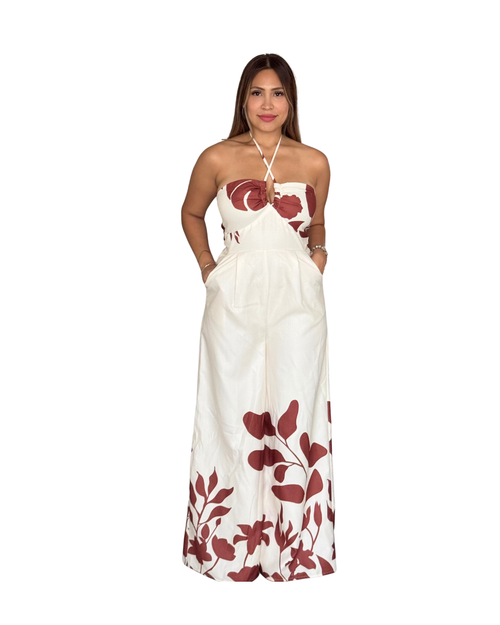 Floral Wide Pant Jumpsuit