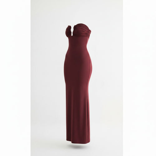 Gold Hardware Strapless Maxi