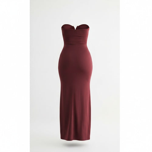 Gold Hardware Strapless Maxi