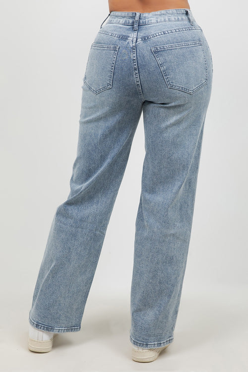 Denim Wide Leg Jeans