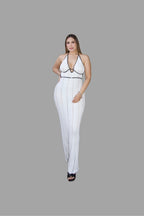 Halter neck backless knit dress - Storah Fashionwear