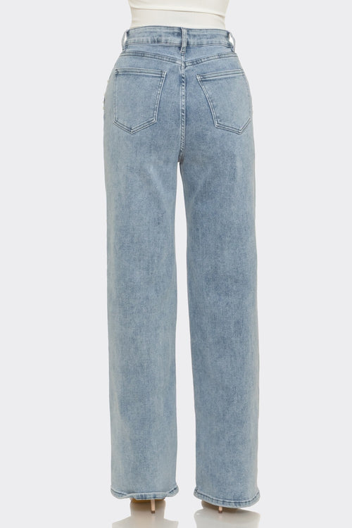 Pearl Wide Leg Denim Jeans