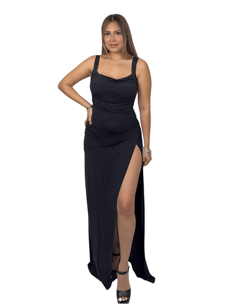 Nara Open Back Bow Maxi Dress - Storah Fashionwear