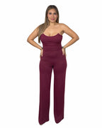 Strapless Pointed Corset Jumpsuit - Storah Fashionwear