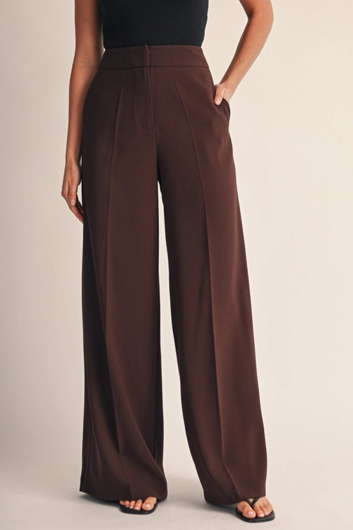 Tailored Wide Leg Pants - Storah Fashionwear